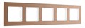 Рамка на 5 постов Arte Milano am-503.12 503.12-5.brown - фото 4941631