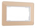 Рамка для двойной розетки Arte Milano am-503.14 503.14-double.shampan - фото 4941688