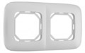 Рамка на 2 поста Arte Milano am-505.05 505.05-2.silver - фото 4941706