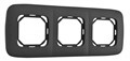 Рамка на 3 поста Arte Milano am-505.05 505.05-3.black - фото 4941710