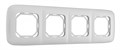 Рамка на 4 поста Arte Milano am-505.05 505.05-4.silver - фото 4941722