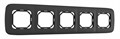Рамка на 5 постов Arte Milano am-505.05 505.05-5.black - фото 4941726