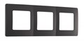 Рамка на 3 поста Arte Milano am-517.17 517.17-3.black - фото 4941758