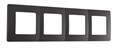 Рамка на 4 поста Arte Milano am-517.17 517.17-4.black - фото 4941766