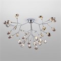 Потолочная люстра Bogate's Lamella 556 хром / дымчатый - фото 4941905