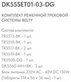 Комплект трековый Denkirs Belty SET DK55SET01-03-DG - фото 4949452