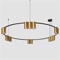 Подвесная люстра Denkirs Orbit DK4067-BK+SG - фото 4949837