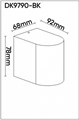 Накладной светильник Denkirs Narvik DK9790-BK - фото 4950190