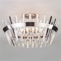 Светильник на штанге TK Lighting Steccato 10111/8 сатин-никель / прозрачный хрусталь Strotskis - фото 4967979