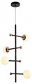 Люстра на штанге Natali Kovaltseva LOFT LED LED LAMPS 81338 GOLD BLACK - фото 4969012