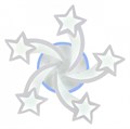 Потолочная люстра Natali Kovaltseva Star LED LAMPS 81145 - фото 4969035