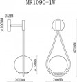Бра MyFar Florenz MR1090-1W - фото 4977126