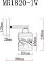 Бра MyFar Olivia MR1820-1W - фото 4977429