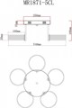 Потолочная люстра MyFar Vinsent MR1871-5CL - фото 4977445
