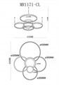 Потолочная люстра MyFar Nora MR1171-CL - фото 4977490