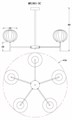 Люстра на штанге MyFar Eliza MR1901-5C - фото 4977500