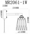 Бра MyFar Natalie MR2061-1W - фото 4977620