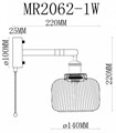 Бра MyFar Natalie MR2062-1W - фото 4977627