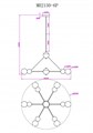 Люстра на штанге MyFar Paulo MR2150-6P - фото 4977817