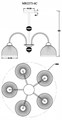 Люстра на штанге MyFar Flora MR2273-5С - фото 4978076