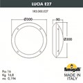 Накладной светильник Fumagalli Lucia 1R3.000.000.AYE27CL1 - фото 4978898