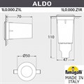 Встраиваемый в дорогу светильник Fumagalli Aldo 1L0.000.000.AXZ1L - фото 4984051