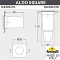 Встраиваемый в дорогу светильник Fumagalli Aldo 1L4.000.000.LXZ1L - фото 4984103