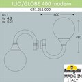 Светильник на штанге Fumagalli Globe 400 Modern G41.251.000.AZE27 - фото 4985340