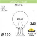 Наземный низкий светильник Fumagalli Globe 250 G25.110.000.AXF1R - фото 4985395