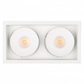 Встраиваемый светильник Arlight CL-SIMPLE-S148x80-2x9W Warm3000 (WH, 45 deg) 026876 - фото 4988057