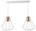Подвесной светильник Imex MD.9052 MD.9052-2-P-WH+WOOD - фото 5013364